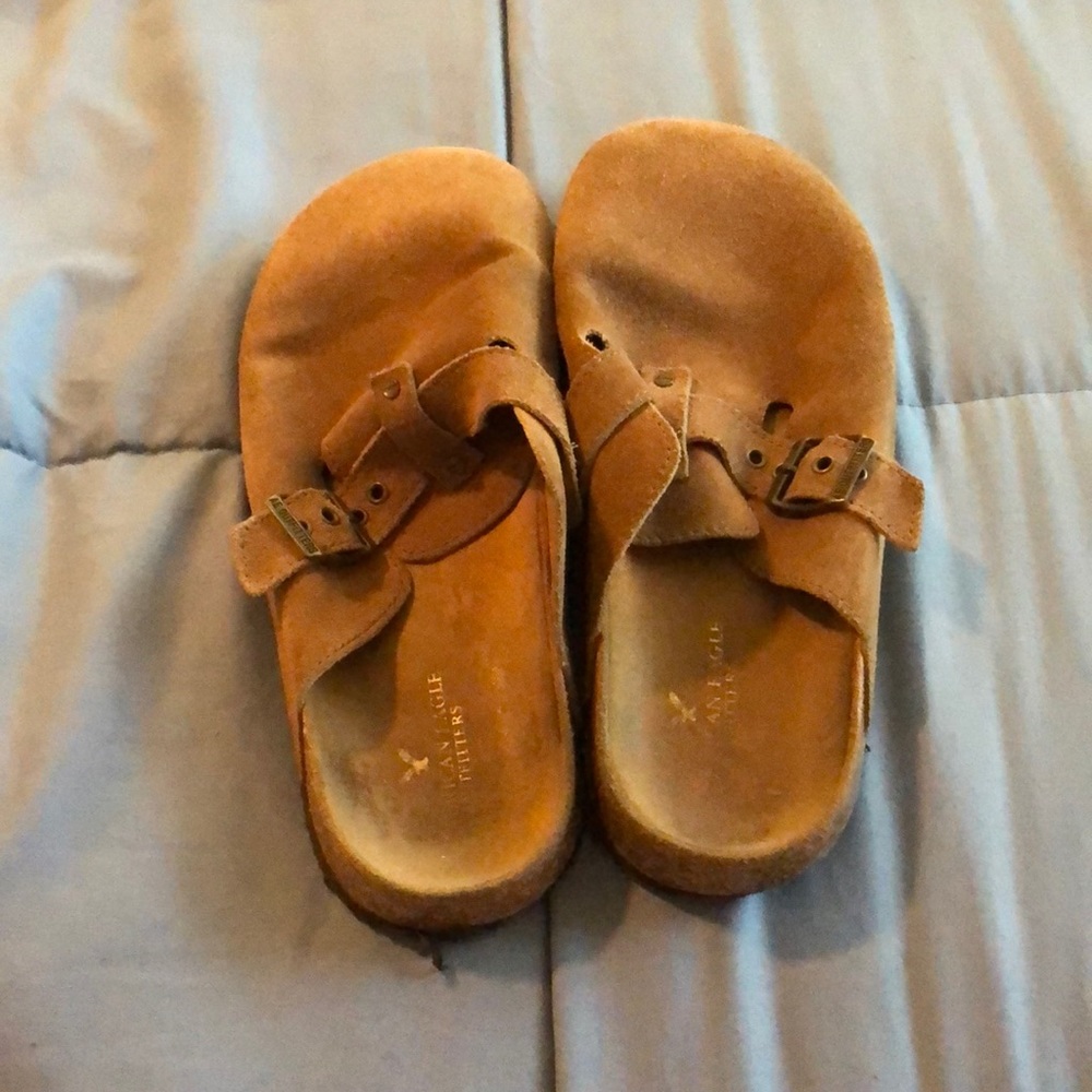 American Eagle Suede Mule Slides
